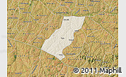 Shaded Relief Map of Tupa, satellite outside
