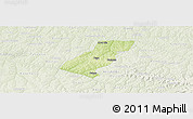 Physical Panoramic Map of Tupa, lighten