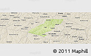 Physical Panoramic Map of Tupa, shaded relief outside