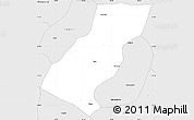 Silver Style Simple Map of Tupa