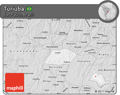 Turiúba São Paulo fonte: maps.maphill.com