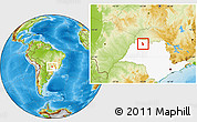Physical Location Map of Votuporanga, highlighted parent region