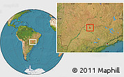 Satellite Location Map of Votuporanga