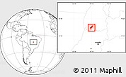 Blank Location Map of Alvorada