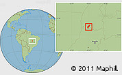 Savanna Style Location Map of Alvorada