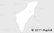 Silver Style Simple Map of Alvorada