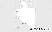 Silver Style Simple Map of Ananas