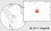 Blank Location Map of Araguaina