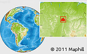 Physical Location Map of Araguaina