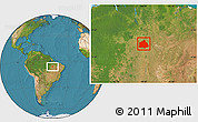 Satellite Location Map of Araguaina