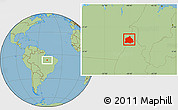 Savanna Style Location Map of Araguaina