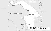 Silver Style Simple Map of Araguatins