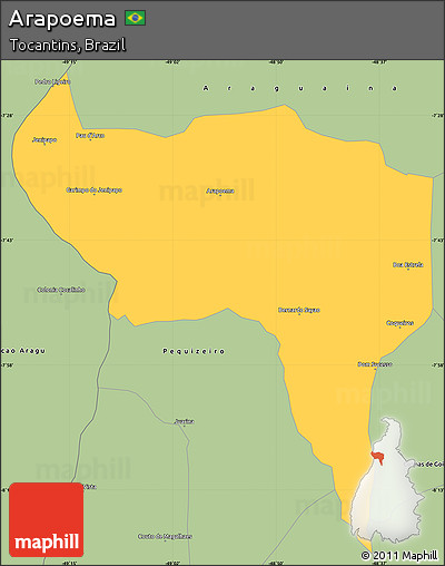 Arapoema Tocantins fonte: maps.maphill.com