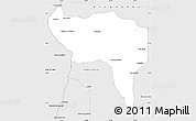 Silver Style Simple Map of Arapoema