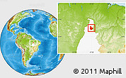 Physical Location Map of Babaculandia, highlighted parent region