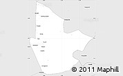 Silver Style Simple Map of Babaculandia