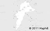 Silver Style Simple Map of Dianopolis