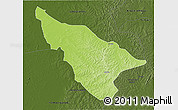 Physical 3D Map of Duere, darken