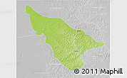 Physical 3D Map of Duere, lighten, desaturated