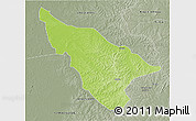 Physical 3D Map of Duere, semi-desaturated