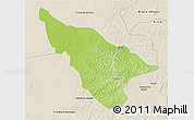 Physical 3D Map of Duere, shaded relief outside