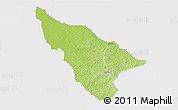 Physical 3D Map of Duere, single color outside