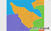 Political 3D Map of Duere