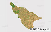 Satellite 3D Map of Duere, cropped outside