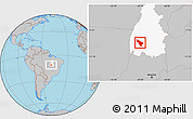 Gray Location Map of Duere, highlighted parent region