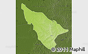 Physical Map of Duere, darken