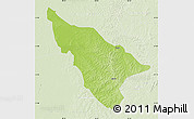 Physical Map of Duere, lighten