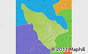 Physical Map of Duere, political outside