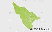 Physical Map of Duere, single color outside