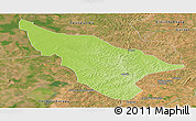 Physical Panoramic Map of Duere, satellite outside