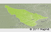 Physical Panoramic Map of Duere, semi-desaturated