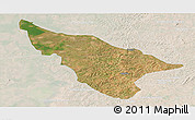 Satellite Panoramic Map of Duere, lighten