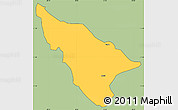 Savanna Style Simple Map of Duere, cropped outside