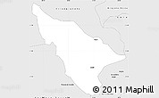 Silver Style Simple Map of Duere