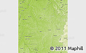 Physical Map of Itacaja
