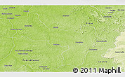 Physical Panoramic Map of Itacaja