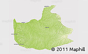 Physical 3D Map of Lizarda, cropped outside