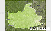 Physical 3D Map of Lizarda, darken