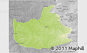 Physical 3D Map of Lizarda, desaturated