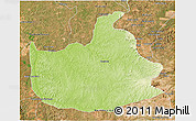 Physical 3D Map of Lizarda, satellite outside