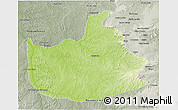 Physical 3D Map of Lizarda, semi-desaturated