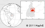Blank Location Map of Lizarda, highlighted parent region
