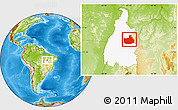 Physical Location Map of Lizarda, highlighted parent region