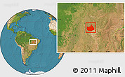 Satellite Location Map of Lizarda