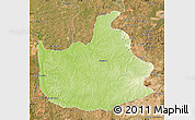 Physical Map of Lizarda, satellite outside