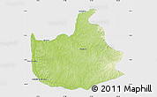 Physical Map of Lizarda, single color outside